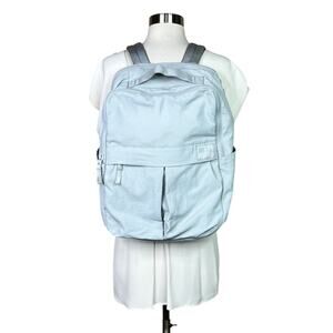 Lululemon | Everyday Light Grey Nylon Laptop Travel Minimalist Bag Backpack